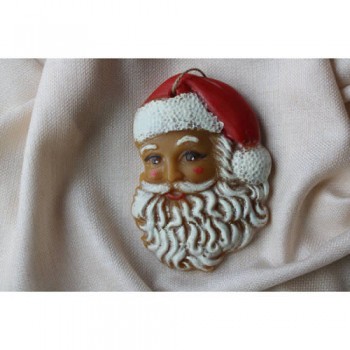 Santa face, painted